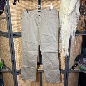 New York & Company Women's Beige Boot Cut Pants